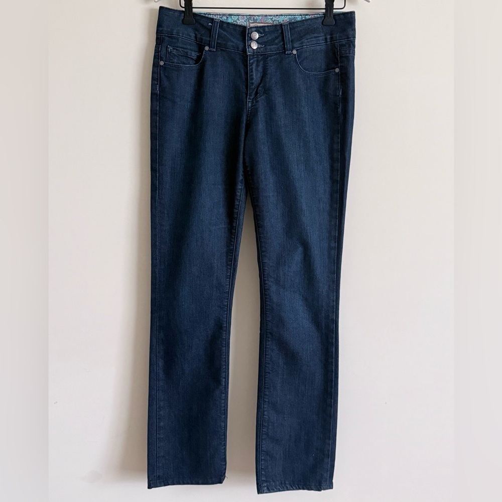 Paige Hidden Hills Bootcut Dark Wash Jeans Womens Size 29 - Picture 2 of 9